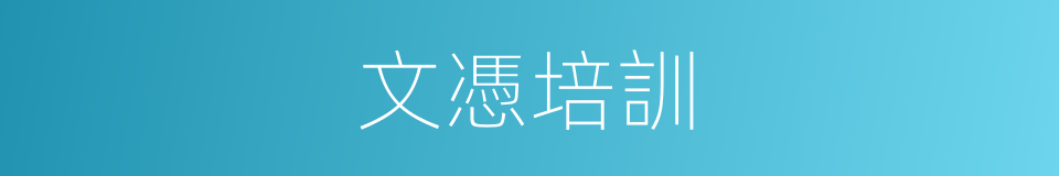 文憑培訓的同義詞