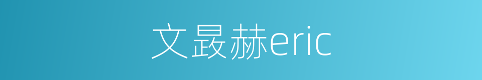 文晸赫eric的同义词