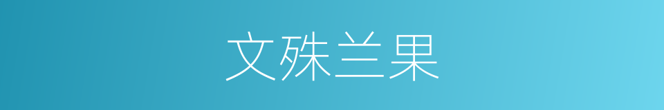 文殊兰果的同义词