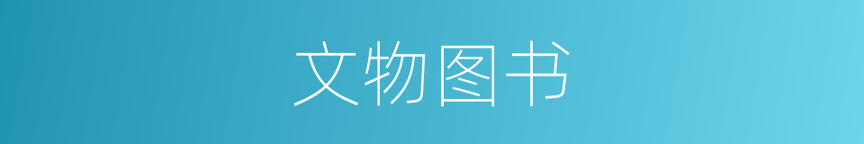文物图书的同义词