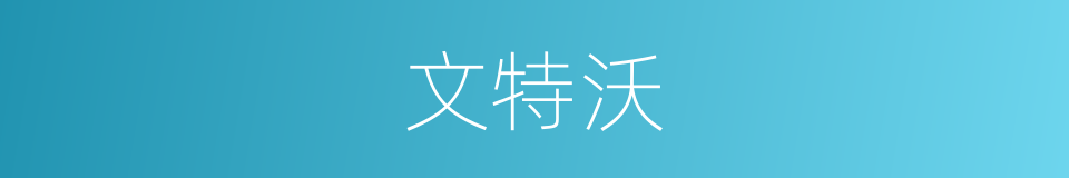 文特沃的同义词