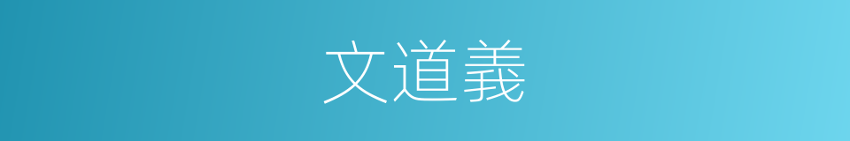 文道義的同義詞