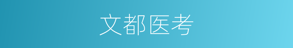 文都医考的同义词