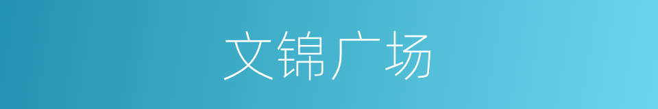 文锦广场的同义词