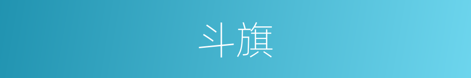 斗旗的意思