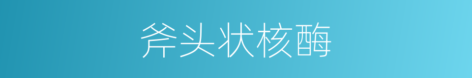 斧头状核酶的同义词