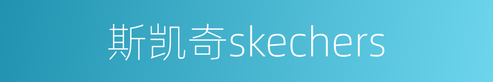 斯凯奇skechers的同义词
