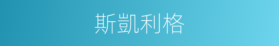 斯凱利格的同義詞