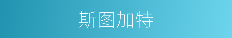 斯图加特的同义词