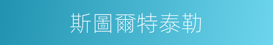 斯圖爾特泰勒的同義詞
