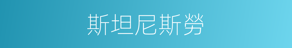 斯坦尼斯勞的同義詞