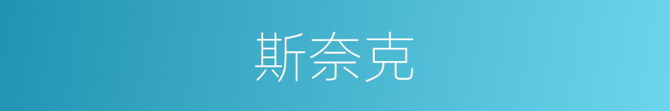 斯奈克的同义词