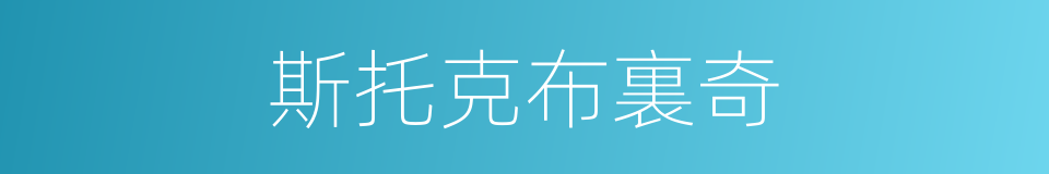 斯托克布裏奇的同義詞