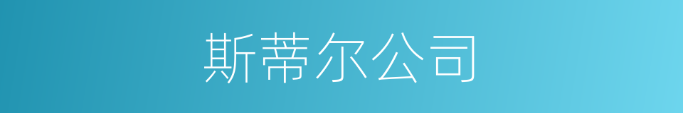 斯蒂尔公司的同义词