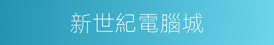 新世紀電腦城的同義詞