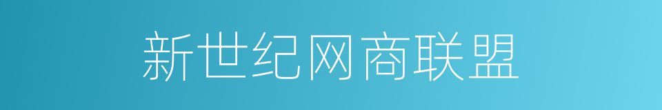 新世纪网商联盟的同义词