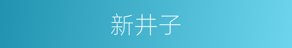 新井子的同义词