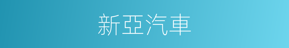 新亞汽車的同義詞