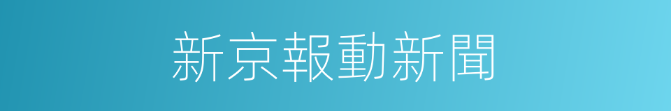 新京報動新聞的同義詞