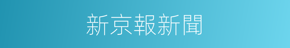 新京報新聞的同義詞