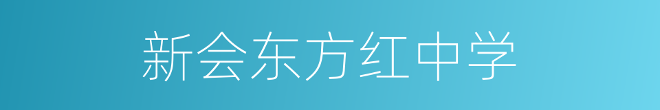 新会东方红中学的同义词