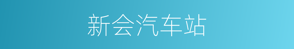 新会汽车站的同义词