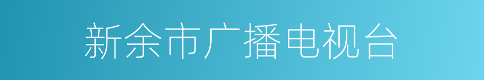 新余市广播电视台的同义词