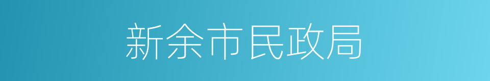 新余市民政局的同义词