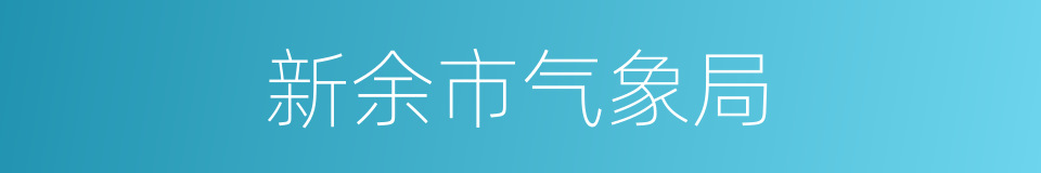 新余市气象局的同义词