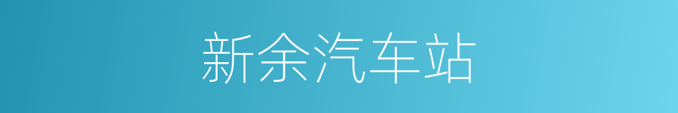 新余汽车站的同义词