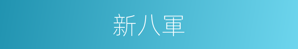 新八軍的同義詞