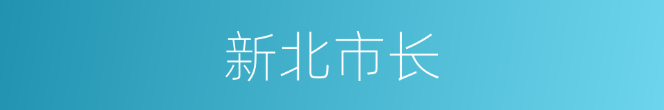 新北市长的同义词