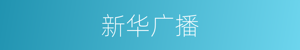 新华广播的同义词