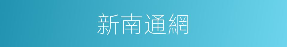 新南通網的同義詞