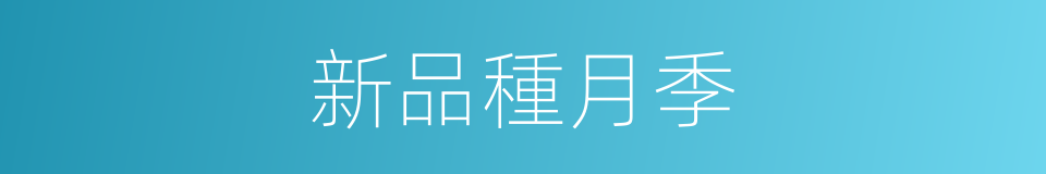新品種月季的同義詞
