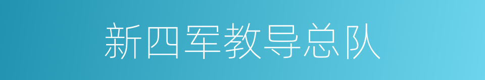 新四军教导总队的同义词