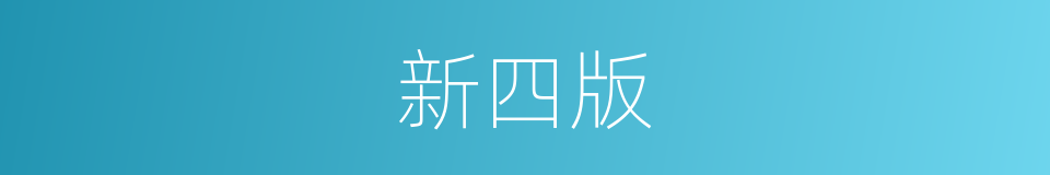 新四版的同义词