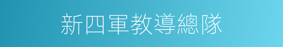 新四軍教導總隊的同義詞