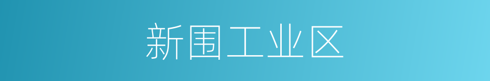 新围工业区的同义词