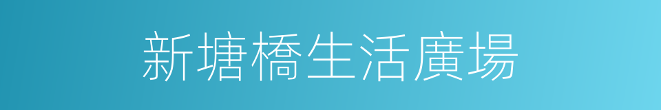 新塘橋生活廣場的同義詞