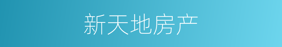新天地房产的同义词