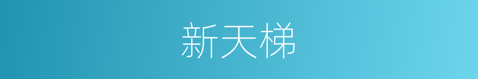 新天梯的同义词