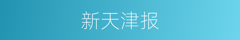 新天津报的同义词