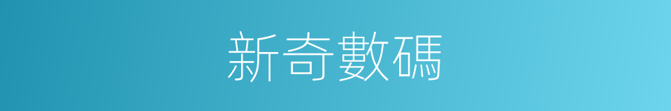 新奇數碼的同義詞