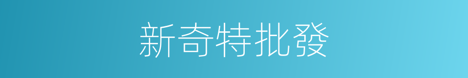 新奇特批發的同義詞