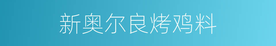 新奥尔良烤鸡料的同义词