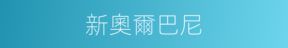 新奧爾巴尼的同義詞
