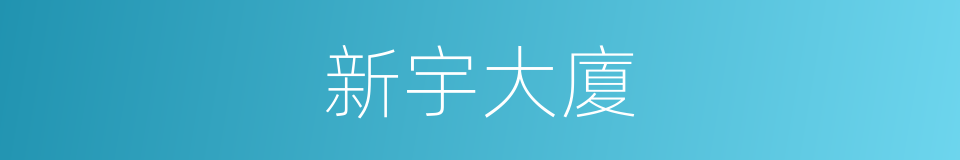 新宇大廈的同義詞