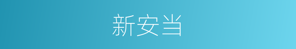 新安当的意思