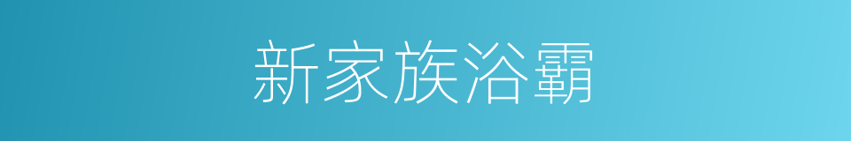 新家族浴霸的同义词